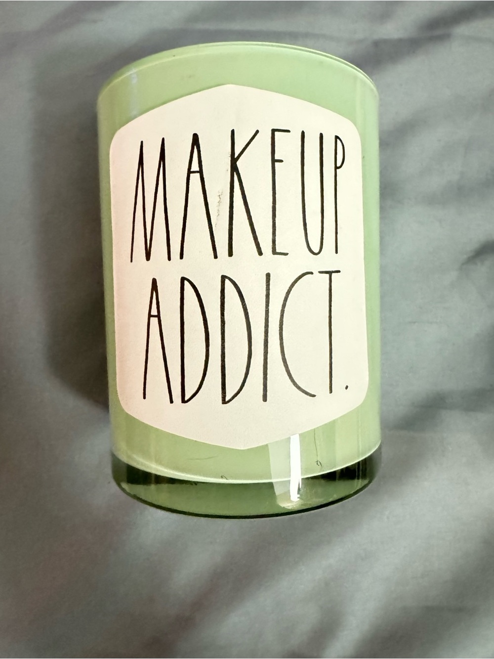 Rae Dunn Mint Green "Makeup Addict" Brush Holder
